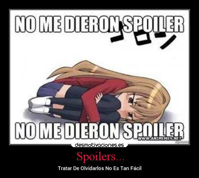Spoilers... -