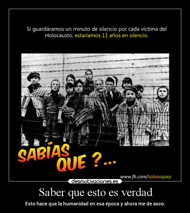 Saber que esto es verdad - 