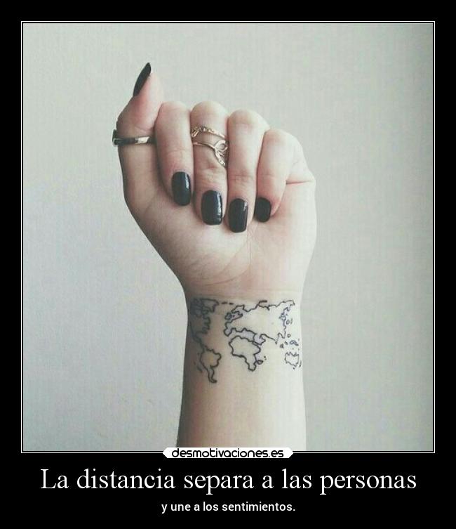 La distancia separa a las personas - y une a los sentimientos.