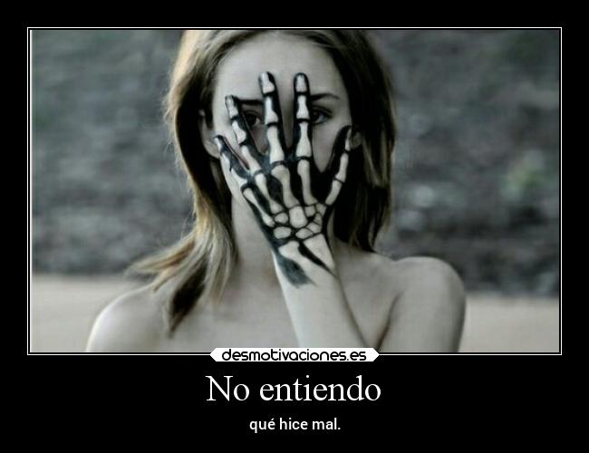 No entiendo - qué hice mal.