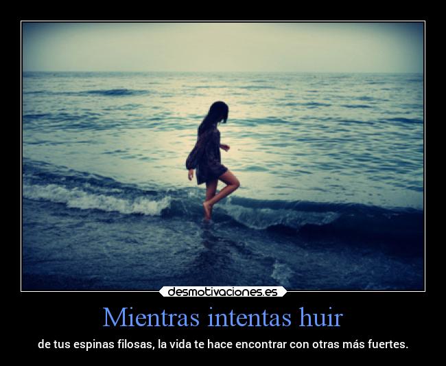 Mientras intentas huir - 