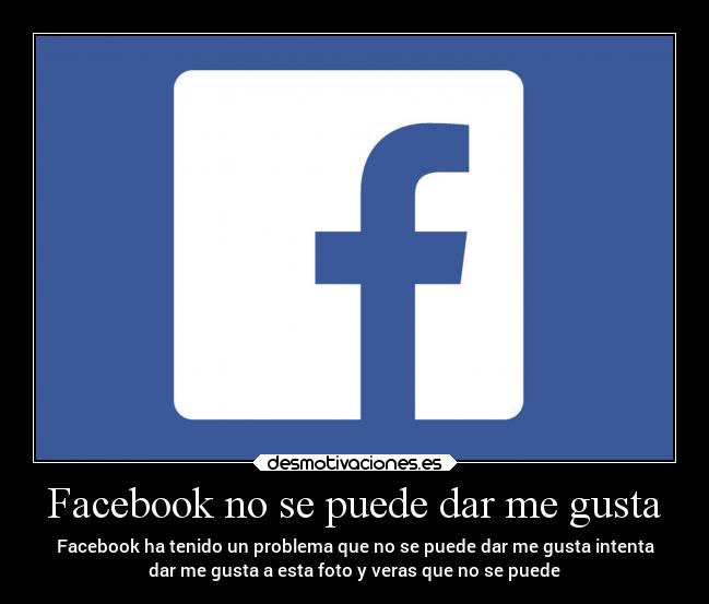 Facebook no se puede dar me gusta - 