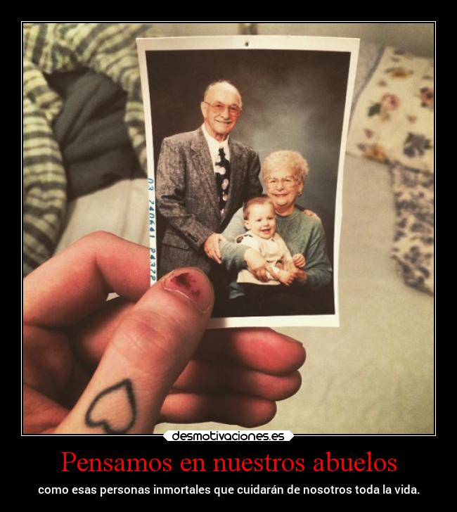 Pensamos en nuestros abuelos -