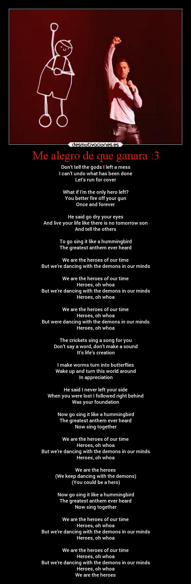 Me alegro de que ganara :3 - 