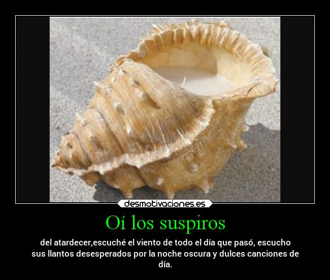 Oí los suspiros - 