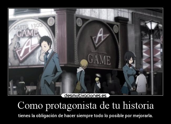 Como protagonista de tu historia - 