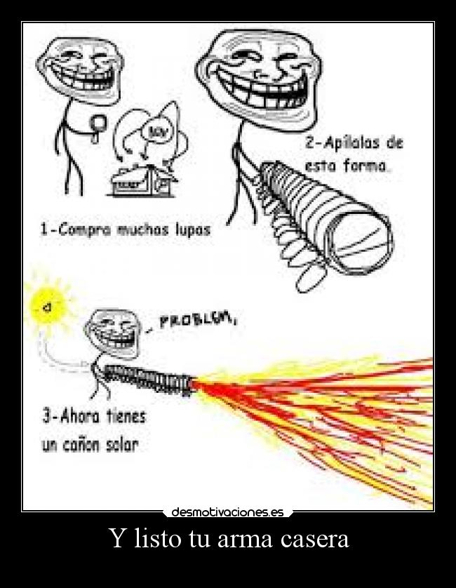 carteles humor graciosas risa arma meme troll desmotivaciones