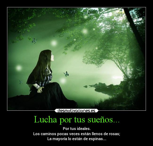 Lucha por tus sueños... -