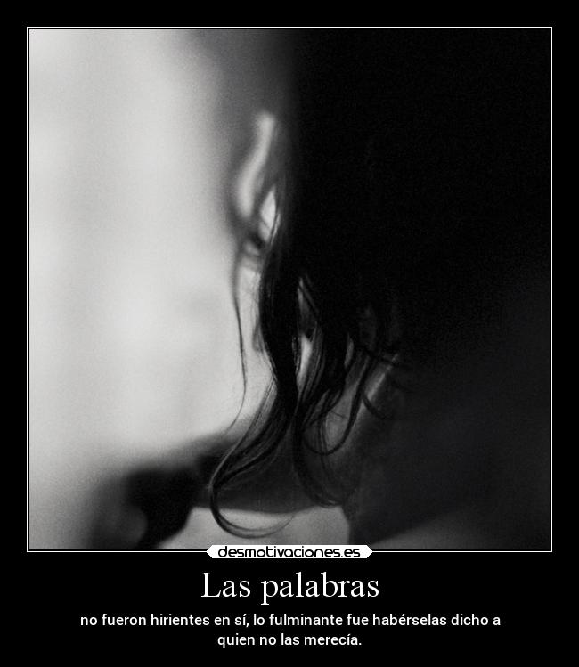 Las palabras -
