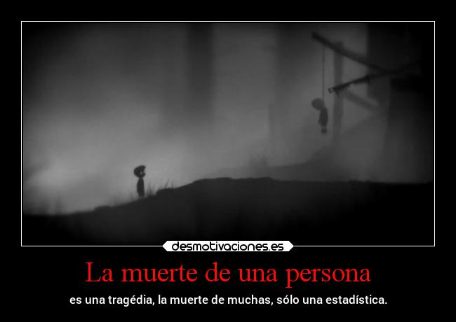 La muerte de una persona - 