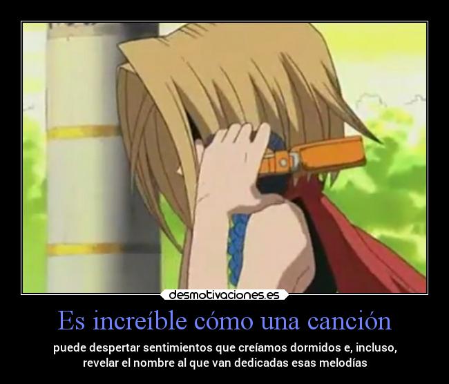 Es increíble cómo una canción -