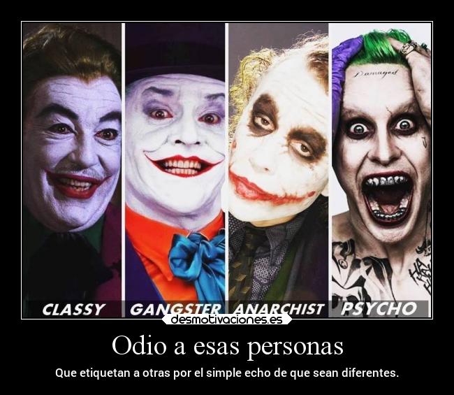 Odio a esas personas - 