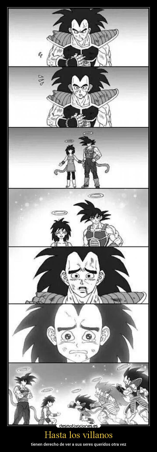 carteles padres anime dragon ball raditz bardock gine desmotivaciones