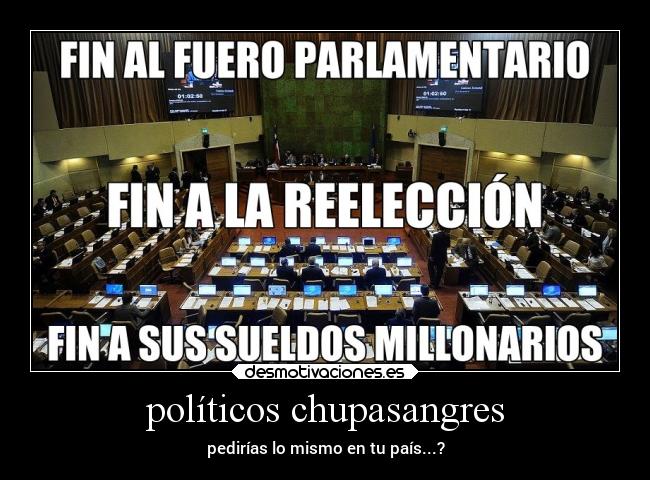 políticos chupasangres - 
