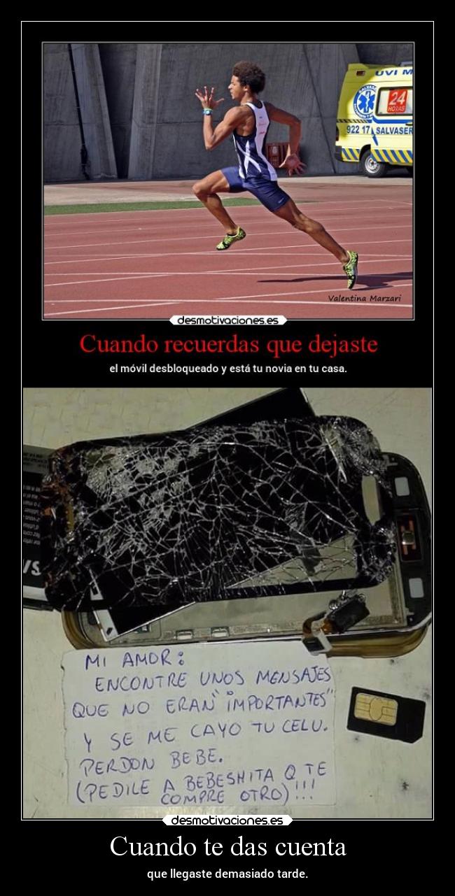 Cuando te das cuenta - 