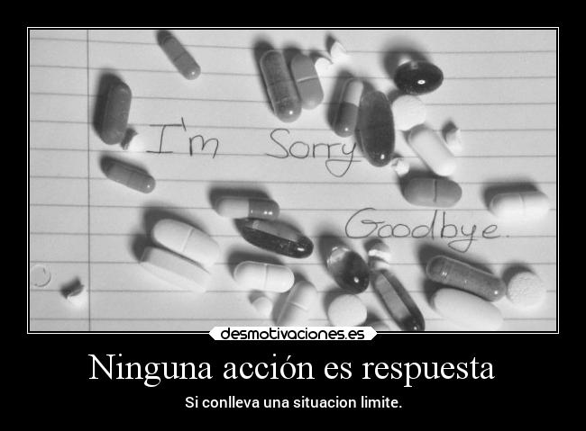 Ninguna acción es respuesta - 