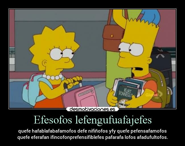 carteles simpsons vida amor lenguajedeefes lucy redubidoporlay desmotivaciones