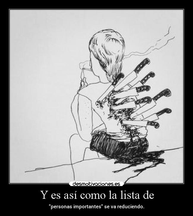 Y es así como la lista de -