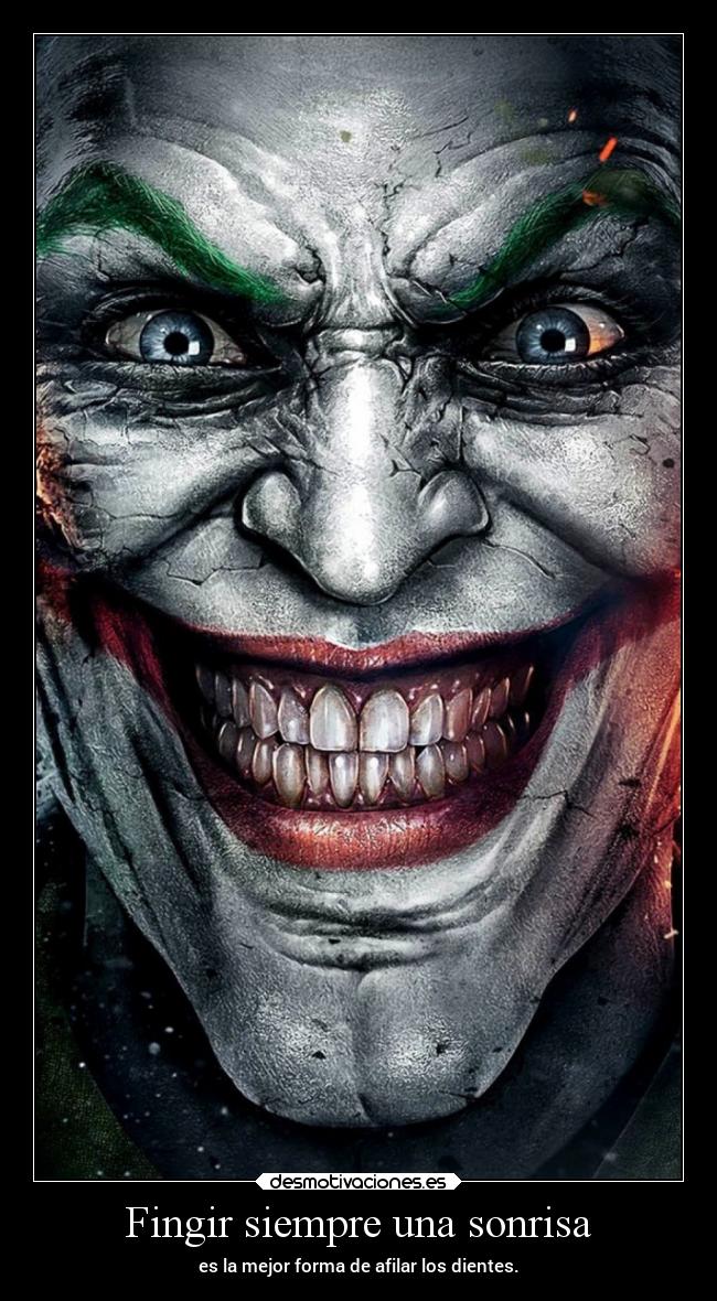 Fingir siempre una sonrisa - 