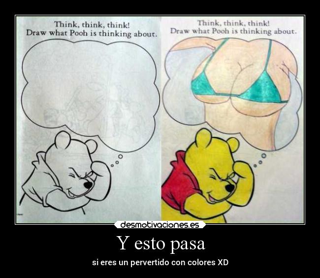 carteles tetas chiste pervertidos winy pooh desmotivaciones