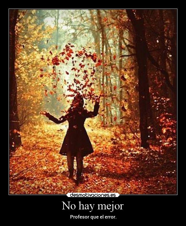 No hay mejor - Profesor que el error.