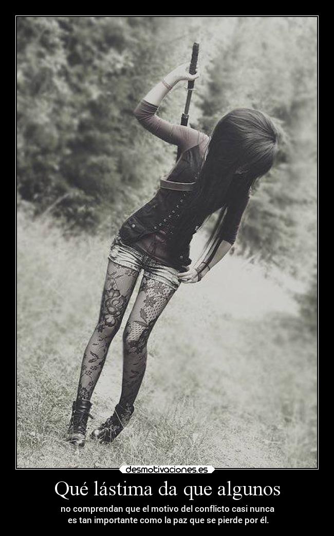 Qué lástima da que algunos -