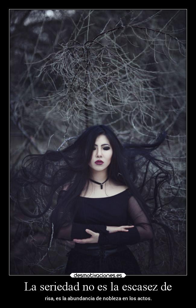 La seriedad no es la escasez de -