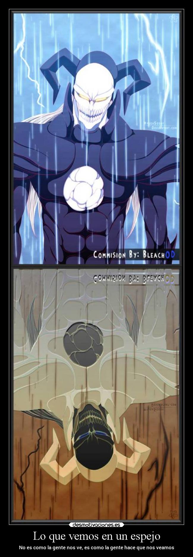 Lo que vemos en un espejo -