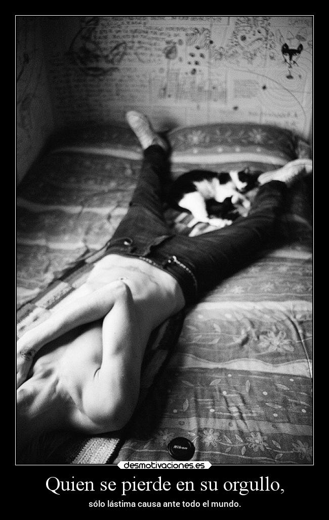 Quien se pierde en su orgullo, - 