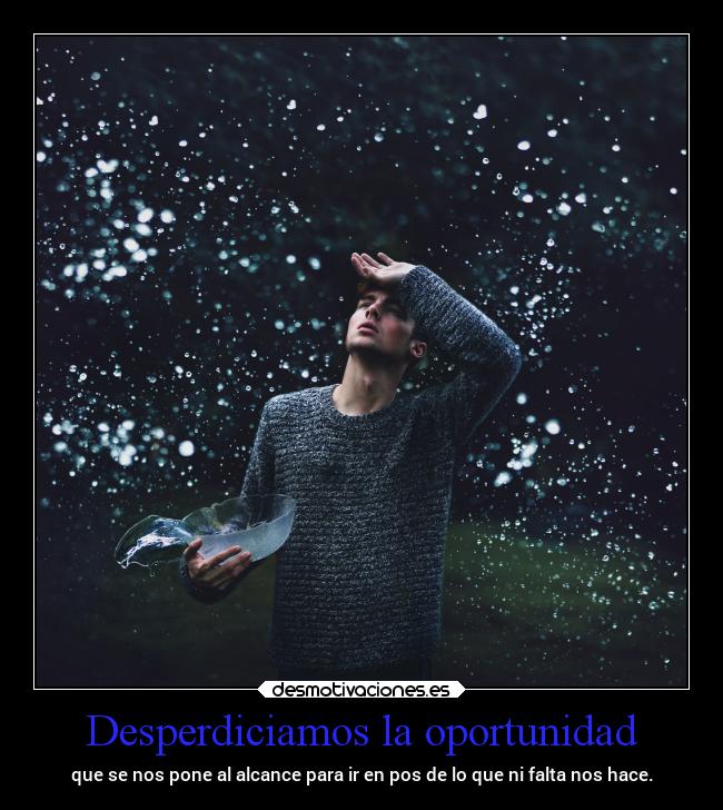 Desperdiciamos la oportunidad - 
