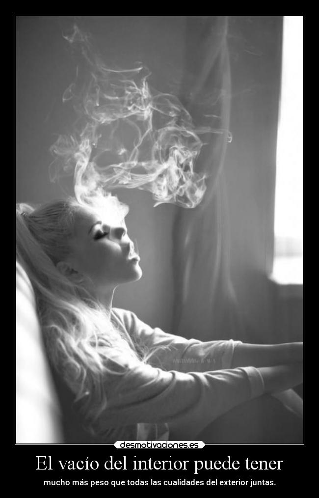 El vacío del interior puede tener -