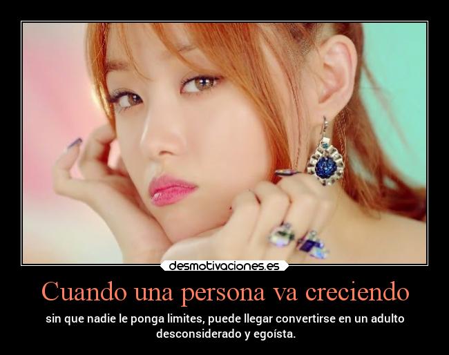 Cuando una persona va creciendo -
