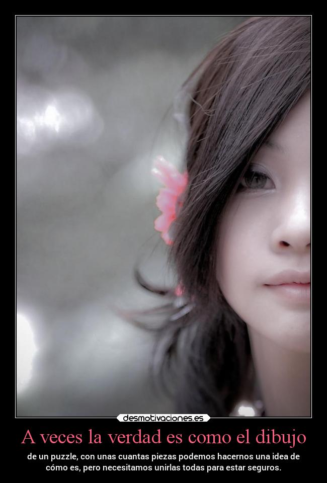 A veces la verdad es como el dibujo - 