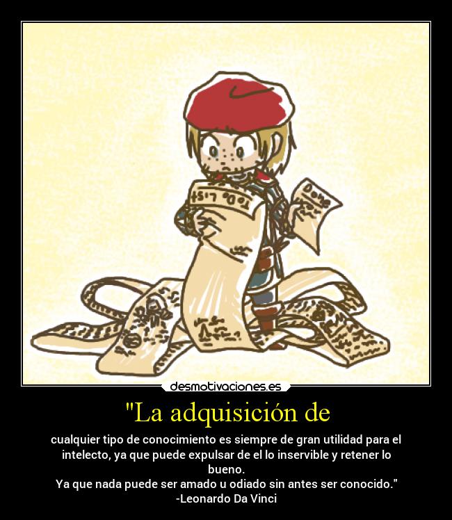 La adquisición de -