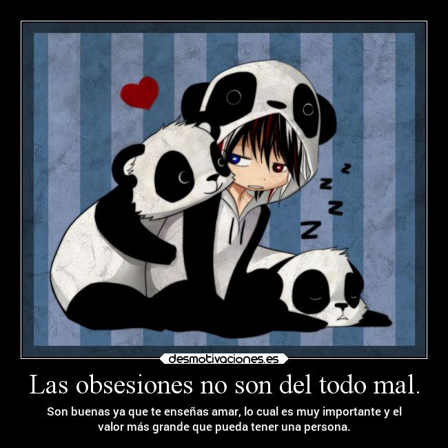 carteles alegria animales amor pandas obsecion desmotivaciones