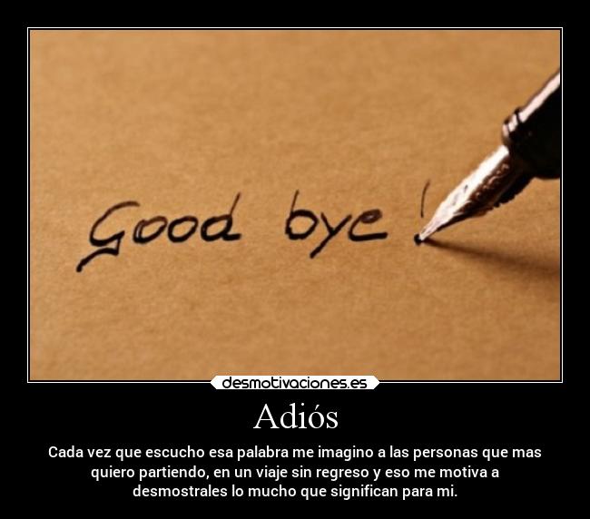 Adiós - 