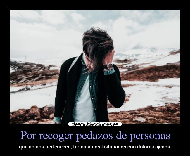 Por recoger pedazos de personas - 