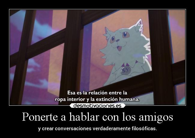 carteles amigos gatos amigos humor vida mundo filosofia anime raptorhunters harukaze manga punchline punch line desmotivaciones