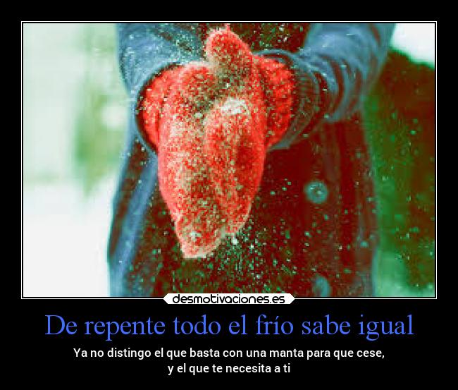 carteles amor adolescente frio manta desmotivaciones