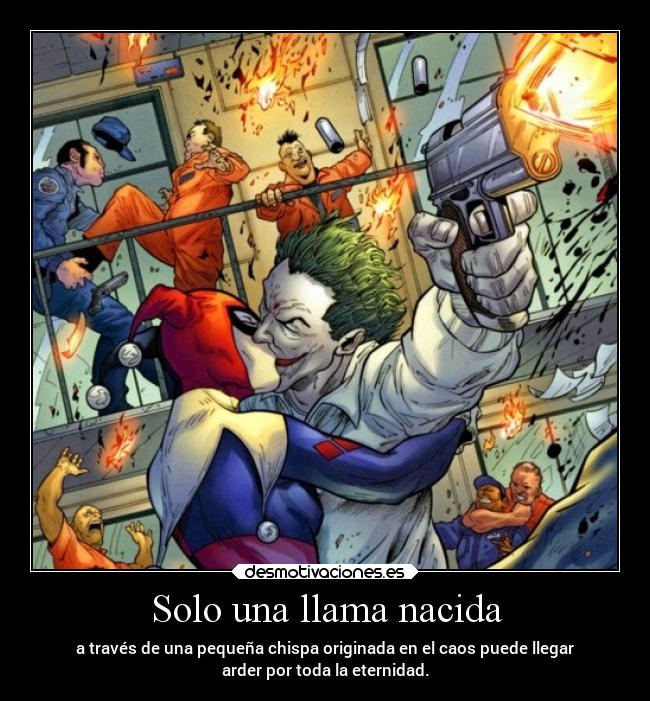 carteles amor caos joker harley elchicodeayer desmotivaciones