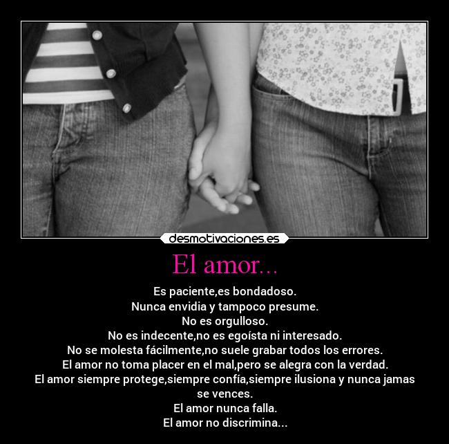 El amor... -