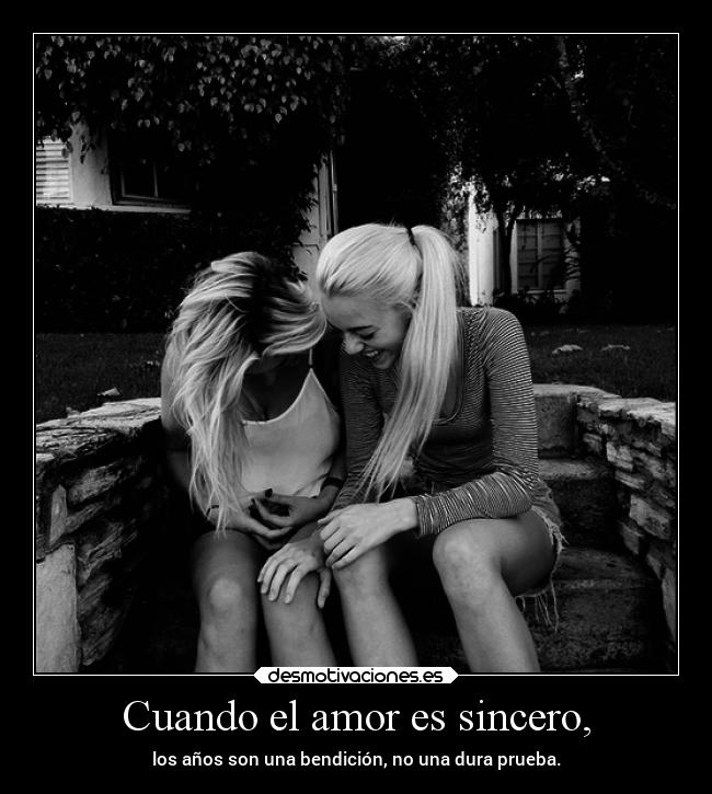 Cuando el amor es sincero, - los años son una bendición, no una dura prueba.
