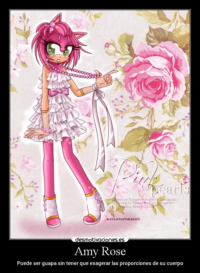 Amy Rose - Puede ser guapa sin tener que exagerar las proporciones de su cuerpo﻿