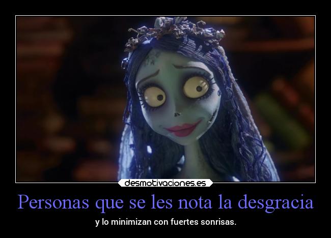 carteles anime animacion tim burton minovia cadaver emily desgracia mala suerte desmotivaciones