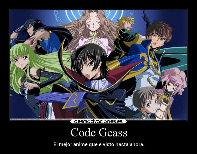 carteles anime code geass desmotivaciones