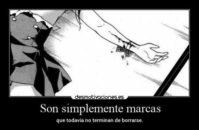 Son simplemente marcas - que todavía no terminan de borrarse.