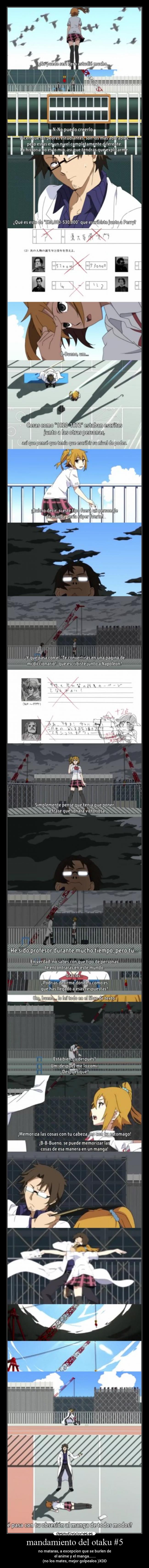 mandamiento del otaku #5 -