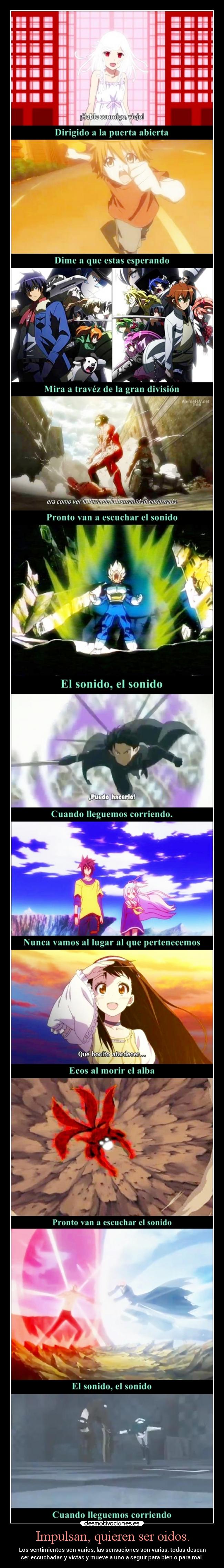 Impulsan, quieren ser oidos. - 