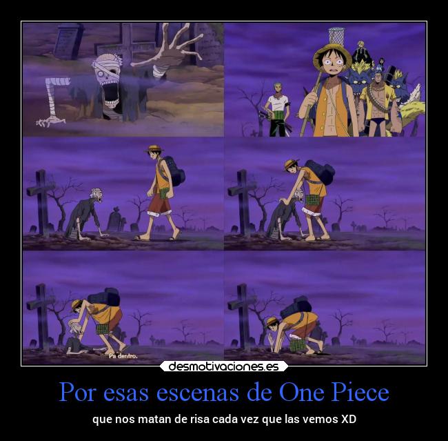 Por esas escenas de One Piece - que nos matan de risa cada vez que las vemos XD