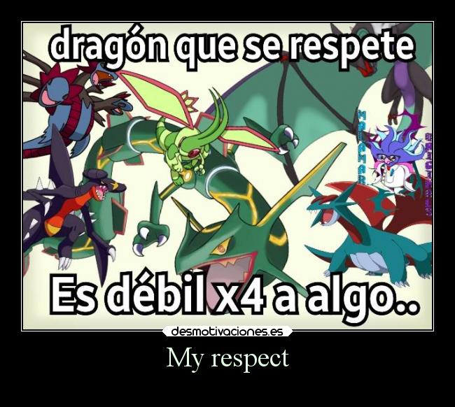 My respect -